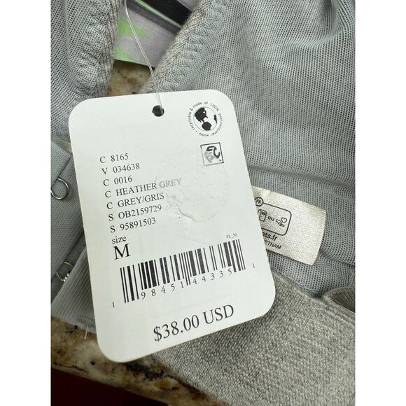 We the free heathered grey bralette NWT $38 retail Free People Medium - Picture 6 of 9